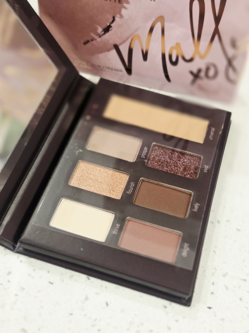Mally Beauty XO Matte & Shimmer Eye Palette — Neutral Pink-Brown Shades